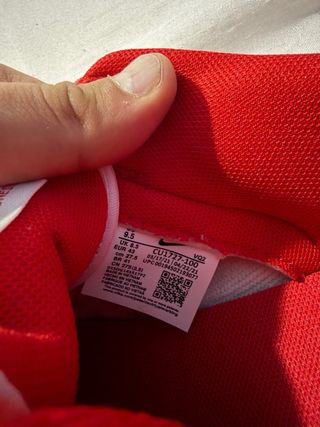 Nike Dunk Rojas y Blancas Talla 43