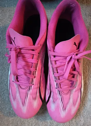 Zapatillas Puma Futbol Talla 41 Rosa/Blanco