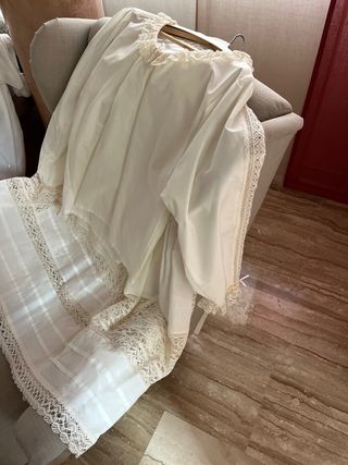 Camisa fallera interior blanco roto