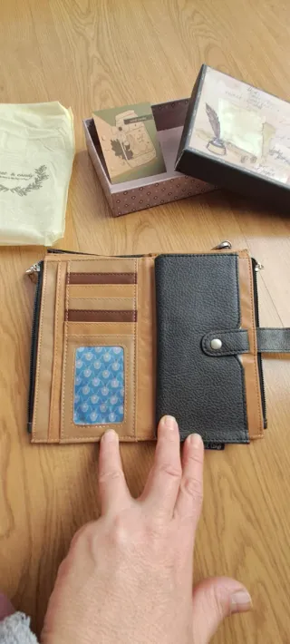 Cartera Sweet Candy Negra y Plateada