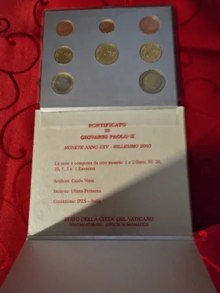 Divisionale Euro Vaticano 2003 Giovanni Paolo II