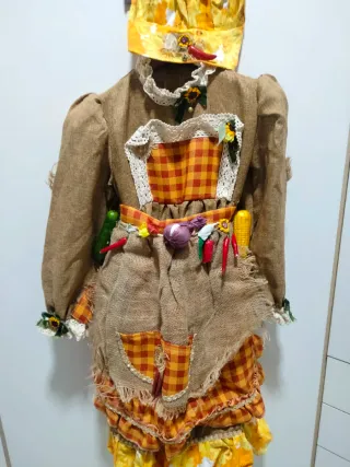 Vestito Carnevale Fruttivendola Bambina Anni 9