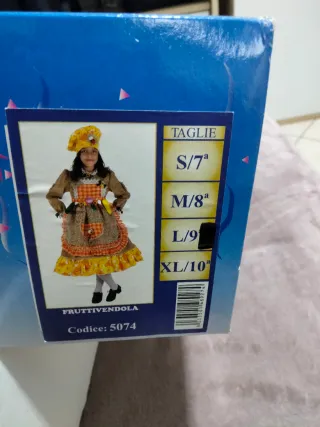 Vestito Carnevale Fruttivendola Bambina Anni 9