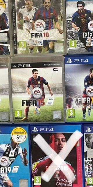 Lotto di giochi FIFA per PS 16, 19, 20 per Antonio