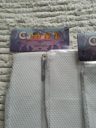 Lote 5 pares guantes largos rejilla Carnaval