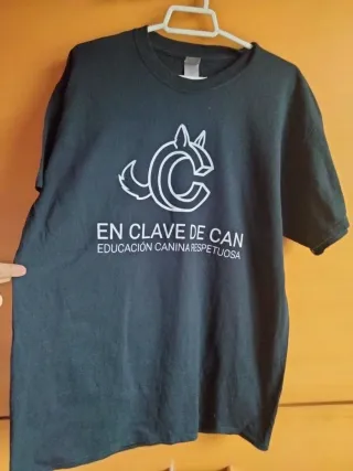 Camiseta Negra En Clave de Can Talla L