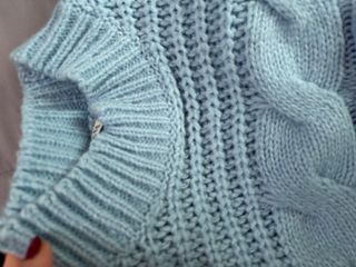 Jersey de punto grueso azul