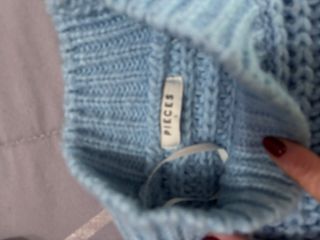 Jersey de punto grueso azul