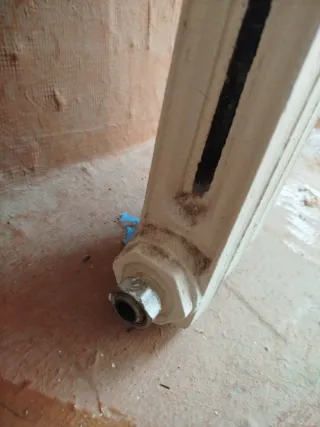 Radiador de hierro fundido blanco