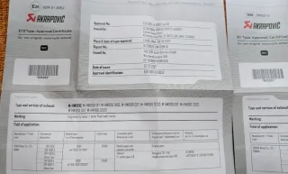 Certificados Akrapovic Honda CRF 1000 Africa Twin