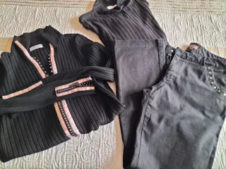 Chaqueta y pantalón negro