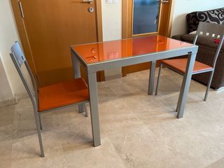 Mesa extensible cocina con sillas