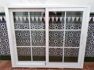 Ventana aluminio 130x110. Doble acristalamiento.