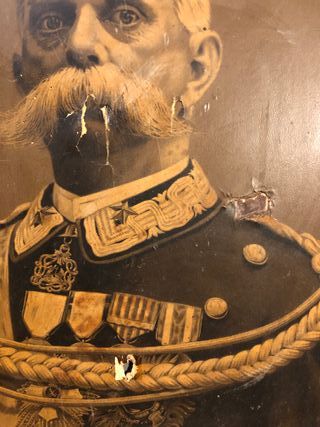 Ritratto Re Umberto I Stampa Regno d'Italia 53x41