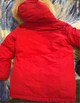 Piumino bambina rosso taglia XS