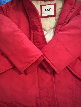Piumino bambina rosso taglia XS