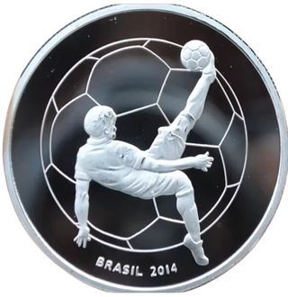 ENVÍO GRATIS! BRASIL 2014 MONEDA + ESTUCHE