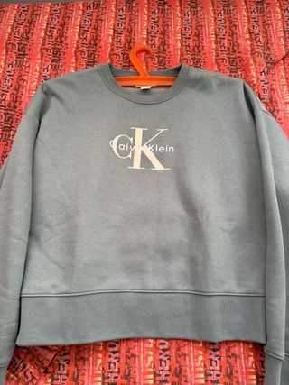 Sudadera Calvin Klein Logo Talla L Mujer