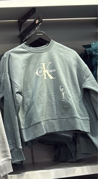 Sudadera Calvin Klein Logo Talla L Mujer