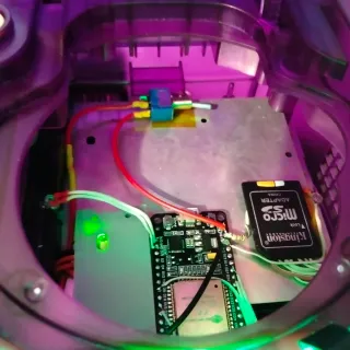 Nintendo GameCube Morado Transparente