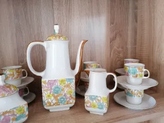 Juego de café de porcelana 15 piezas