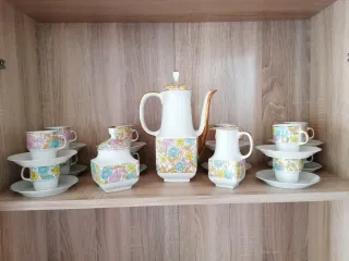 Juego de café de porcelana 15 piezas