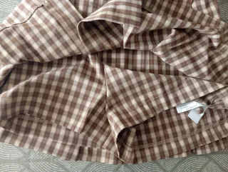 Minifalda pantalón tweed Zara XS