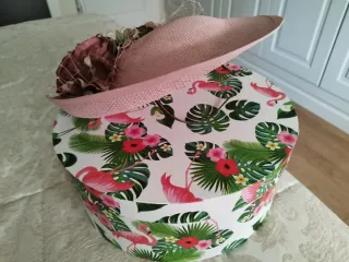 Tocado diadema floral rosa