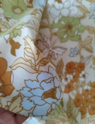 Retal tela vintage floral años 60