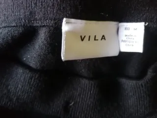 Falda negra de punto talla M