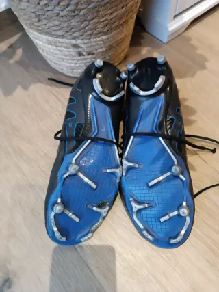 Botas de fútbol Nike Air Zoom Negras y Azules