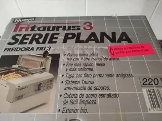Freidora Fritaurus 3 Serie Plana FRI 3