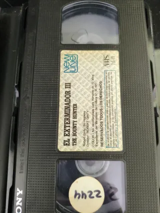 EL EXTERMINADOR 3 VHS CAJA GRANDE VÍDEOCLUB