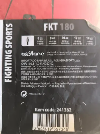 Guantes Boxeo FKT 180 Domyos 12oz