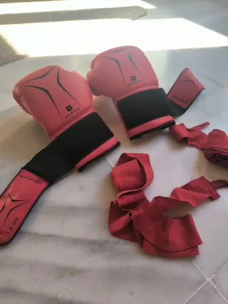 Guantes Boxeo FKT 180 Domyos 12oz