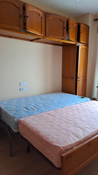 Dormitorio pino macizo 2 camas