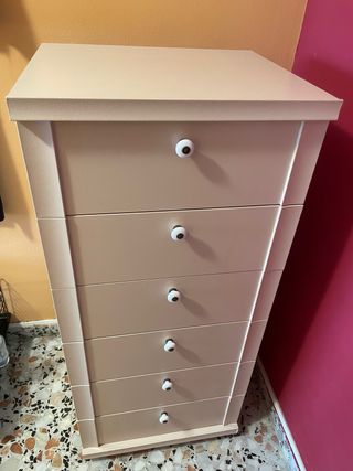 Cajonera beige 6 cajones