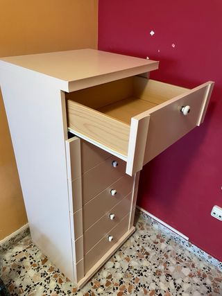 Cajonera beige 6 cajones