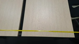 Mesa de oficina madera y metal