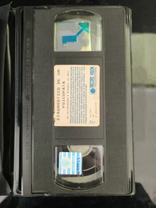 DIAGNÓSTICO DE UN PSICÓPATA VHS CAJA GRANDE