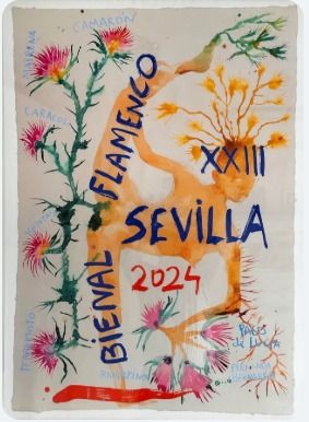 Cartel Flamenco Miquel Barceló Sevilla 2024