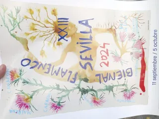 Cartel Flamenco Miquel Barceló Sevilla 2024