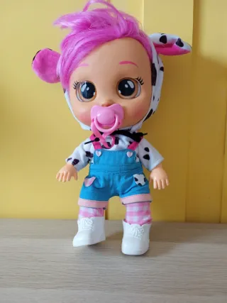 Bebé Llorón vaca con chupete