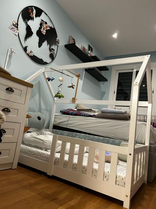 Cama Infantil Blanca ML-Design 70x140