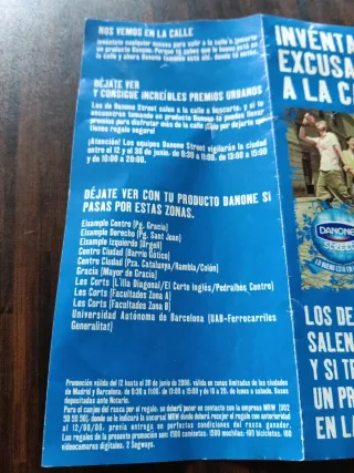 Cartel Promocional Danone Street