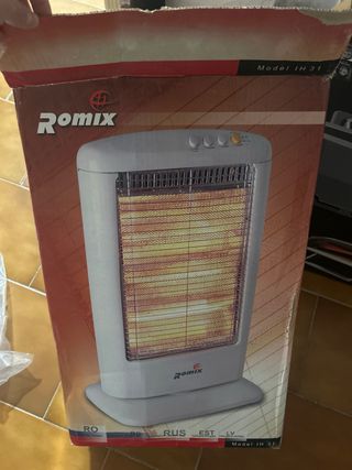 Estufa Eléctrica Romix Blanca