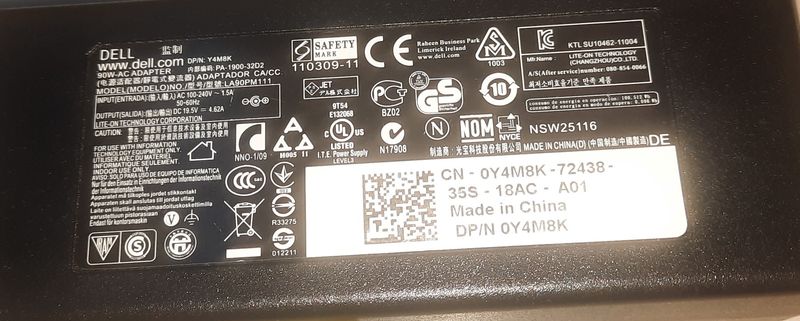 Cargador Adaptador Dell 90W Original afbeelding 9