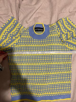 Jersey Uterqüe azul y amarillo