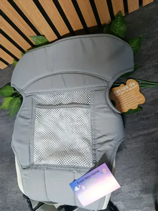 Mochila Porta Bebés Transpirable Gris