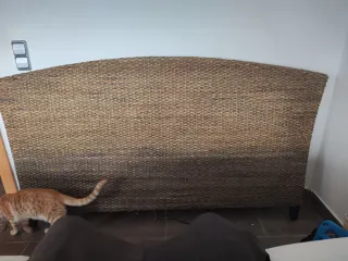 Cabezal de ratán curvo